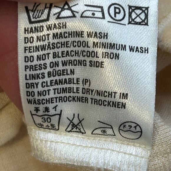 Escada women's velour tan ribbed long sleeve crew neck pullover size 40 US M - Picture 7 of 7